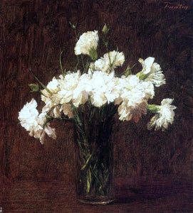  Henri Fantin-Latour White Carnations - Art Print