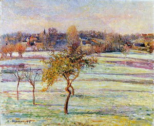  Camille Pissarro White Frost at Eragny - Art Print