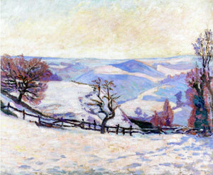  Armand Guillaumin White Frost at Puy Barriou - Art Print