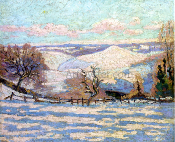  Armand Guillaumin White Frost at Puy Barriou, Crozant - Art Print