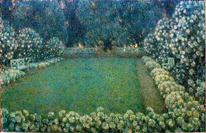  Henri Le Sidaner White Garden in Twilight - Art Print