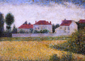  Georges Seurat White Houses, Ville d'Avray - Art Print