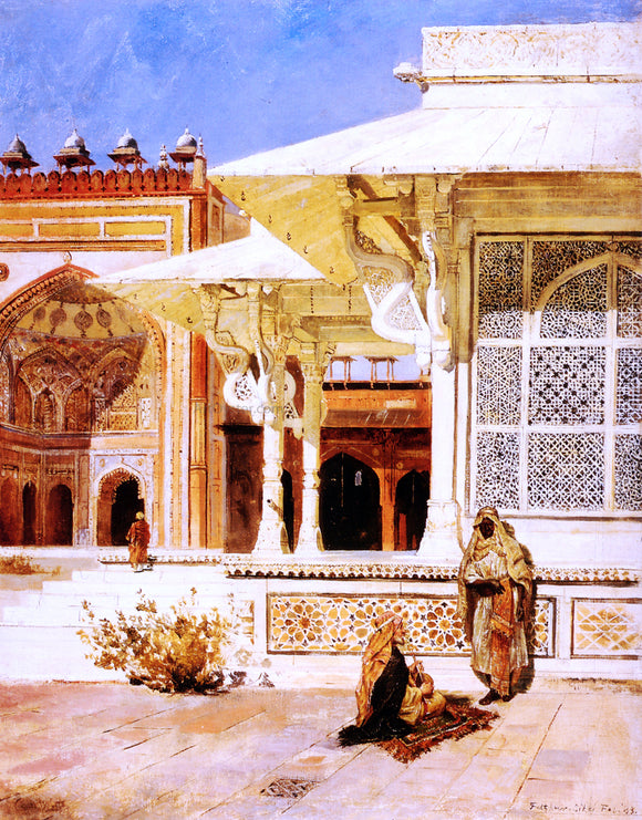  Edwin Lord Weeks White Marble Tomb at Suittitor, Skiri - Art Print