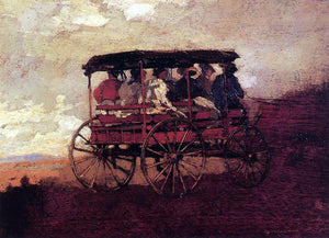  Winslow Homer White Mountain Wagon - Art Print