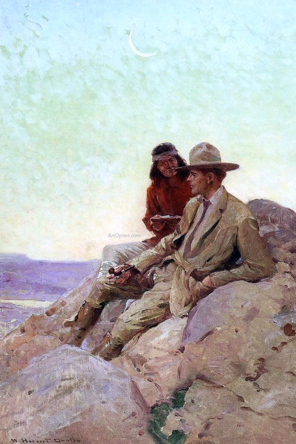  W Herbert Dunton Who Sabez the Way of the Great Spirit - Art Print