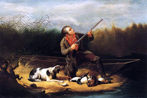  William Tylee Ranney Wild Duck Shooting - On the Wing - Art Print