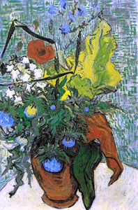  Vincent Van Gogh Wild Flowers and Thistles in a Vase - Art Print
