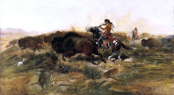  Charles Marion Russell Wild Meat for Wild Men - Art Print
