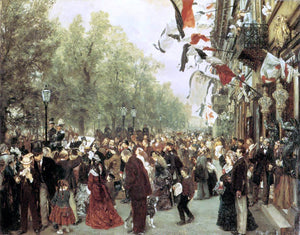  Adolph Von Menzel William I Departs for the Front, July 31, 1870 - Art Print