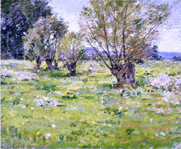  Theodore Robinson Willows and Wildflowers - Art Print