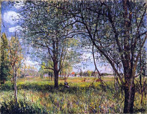  Alfred Sisley Willows in a Field - afternoon - Art Print
