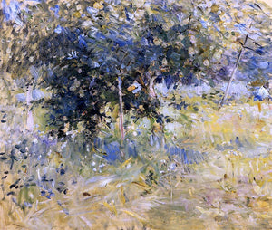  Berthe Morisot Willows in the Garden at Bougival - Art Print