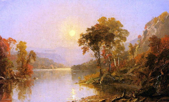  Jasper Francis Cropsey Winding River - Art Print