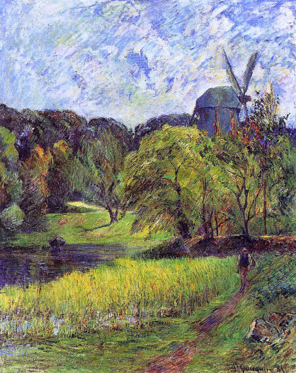  Paul Gauguin Windmil, Ostervold Park - Art Print