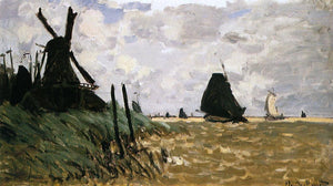  Claude Oscar Monet Windmill near Zaandam - Art Print