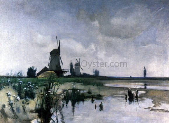  John Twachtman Windmills - Art Print