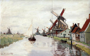  Claude Oscar Monet Windmills in Holland - Art Print