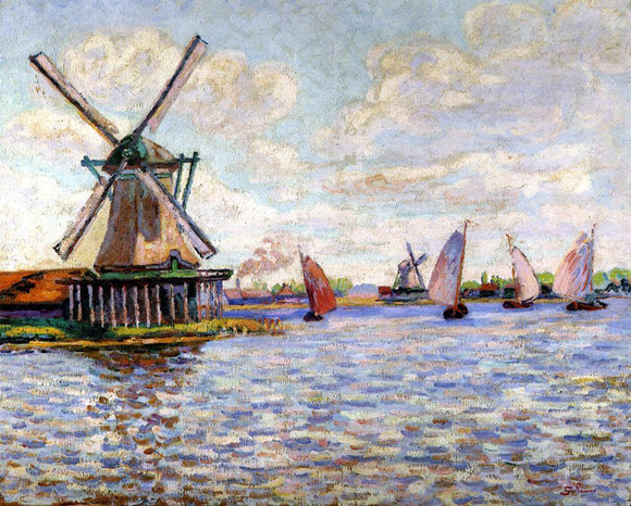  Armand Guillaumin Windmills in Holland - Art Print