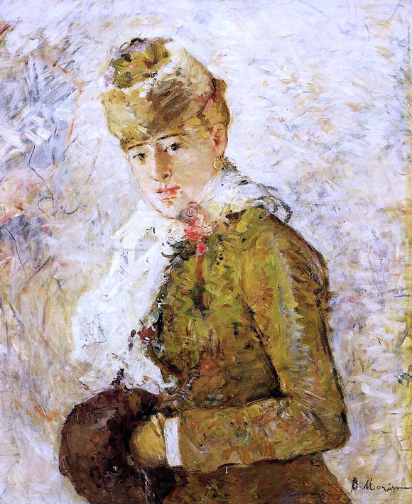  Berthe Morisot Winter (also known as Woman with a Muff) - Art Print