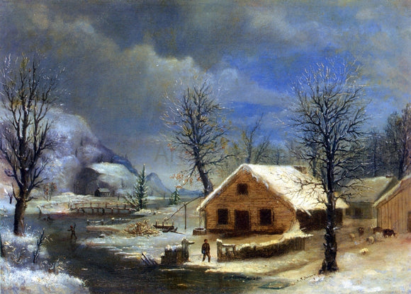  Robert Scott Duncanson Winter - Art Print