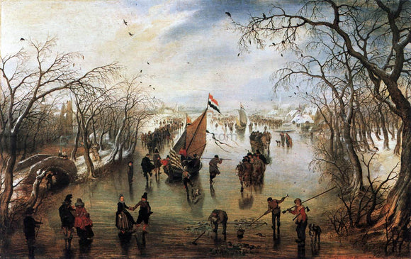  Adriaen Pietersz Van de Venne Winter - Art Print