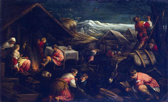  Francesco Bassano Winter - Art Print