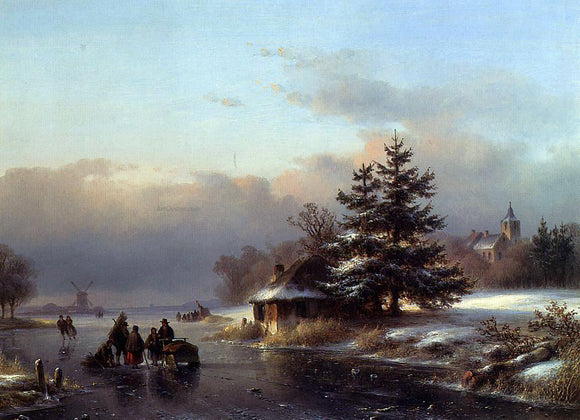  Lodewijk Johannes Kleijn Winter - Art Print