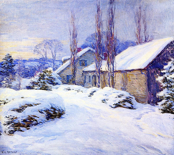  Willard Leroy Metcalf A Winter Afternoon - Art Print