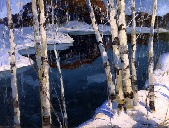  Jonas Lie A Winter Blue - Art Print