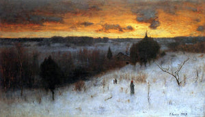  George Inness Winter Evening - Art Print