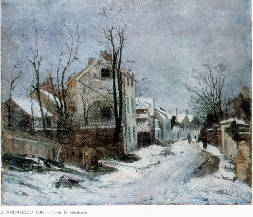  Ion Andreescu Winter in Barbizon (also known as Larna la Barbizon) - Art Print