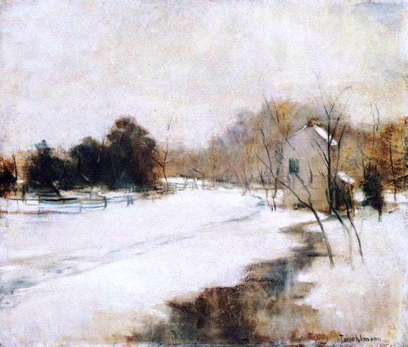  John Twachtman Winter in Cincinnati - Art Print