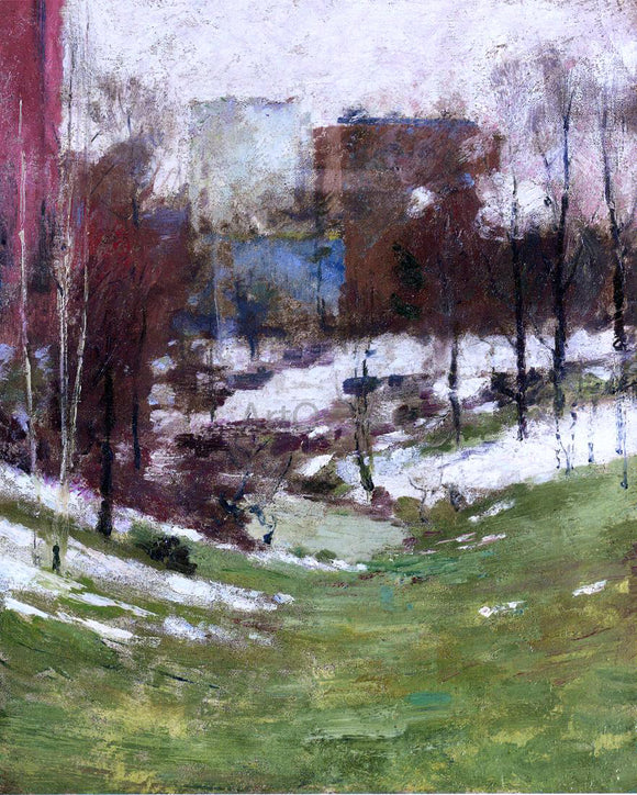  Theodore Robinson Winter in New York City - Art Print