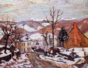  Armand Guillaumin Winter in Saint Sauves (also known as Auvergne) - Art Print