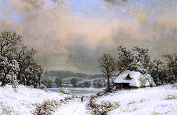  William Mason Brown Winter in the Country - Art Print