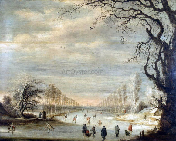  Gijsbrecht Leytens Winter Landscape - Art Print