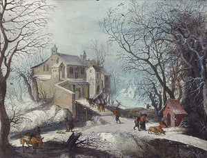  Frans De Momper Winter Landscape - Art Print