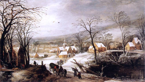  Joos De Momper Winter Landscape - Art Print