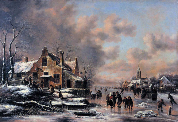  Klaes Molenaer Winter Landscape - Art Print