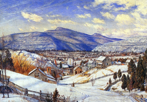  Charles Herbert Moore Winter Landscape, Valley of the Catskills - Art Print