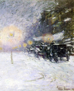  Frederick Childe Hassam Winter Midnight - Art Print