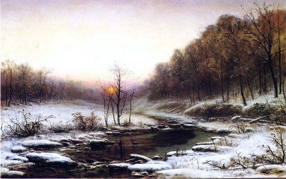  George Hetzel Winter Morning - Art Print