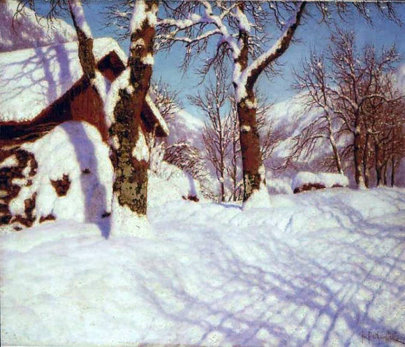  Ivan Fedorovich Choultse Winter Morning, Engadine - Art Print