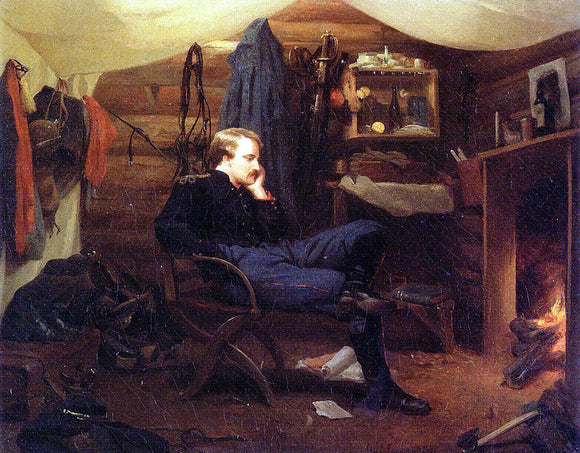  George Cochran Lambdin Winter Quarters in Virginia - Army of the Potomac - Art Print