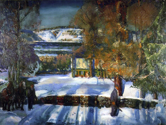  George Wesley Bellows Winter Road - Art Print