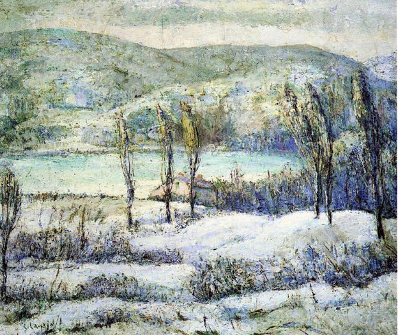  Ernest Lawson Winter Scene - Art Print