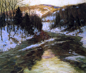  George Gardner Symons Winter Stream - Art Print