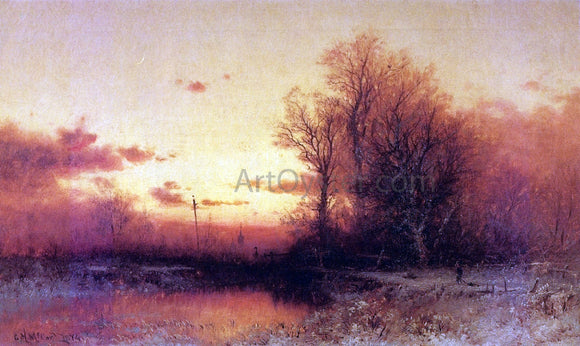  George Herbert McCord Winter Sunset - Art Print