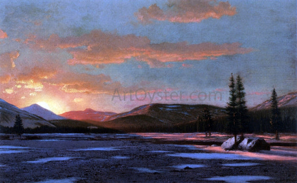  William Bradford Winter Sunset - Art Print