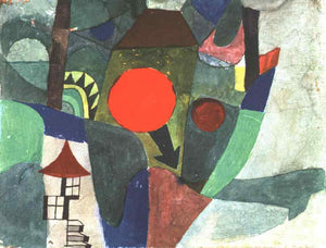  Paul Klee With the Setting Sun - Art Print